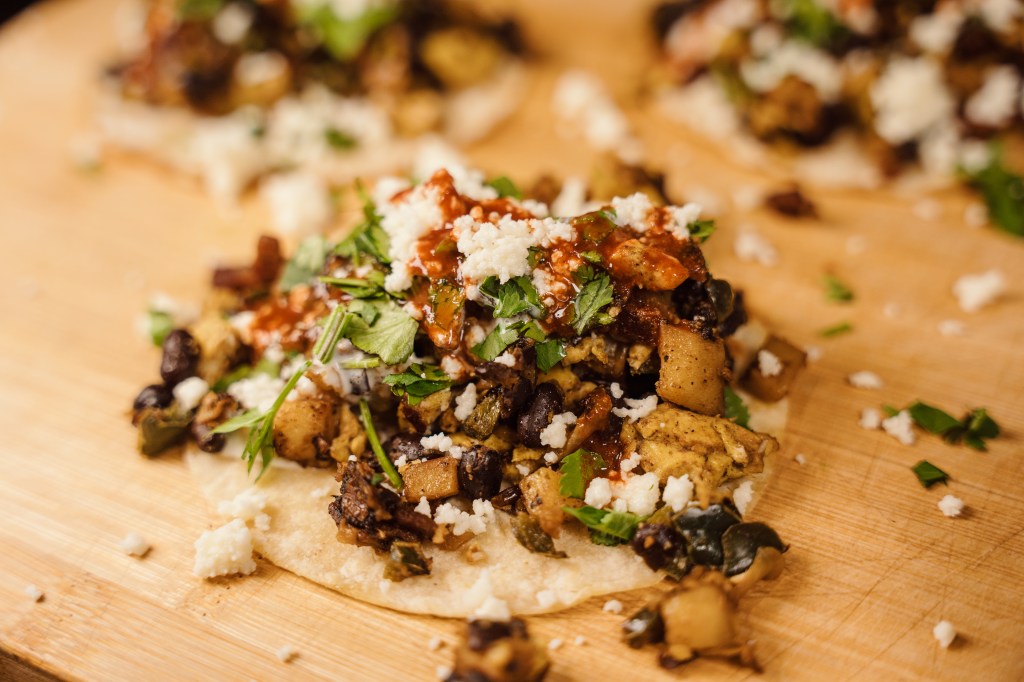 Poblano Scramble Breakfast&nbsp;Tacos
